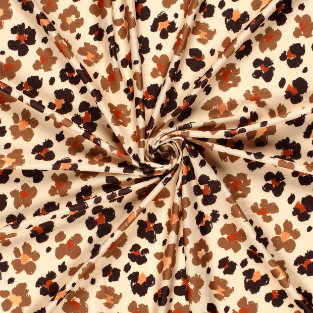 Swimwear Jersey UPF50 Recycled stof Bruin digitaal bedrukt 