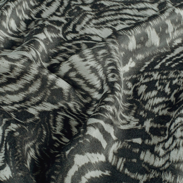 Satin Velvet fabric Abstract Grey