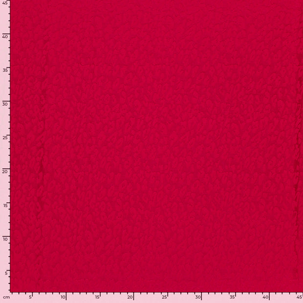 Satin Jacquard fabric Unicolour Dark Red