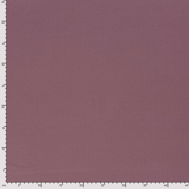 Rib Jersey tissu Unicolore Mauve