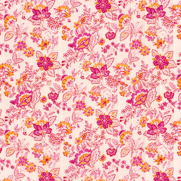 Muslin bounded fabric Abstract Light Pink