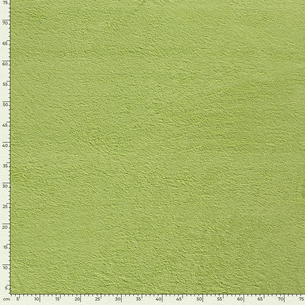 Terry Towelling fabric Unicolour Lime Green