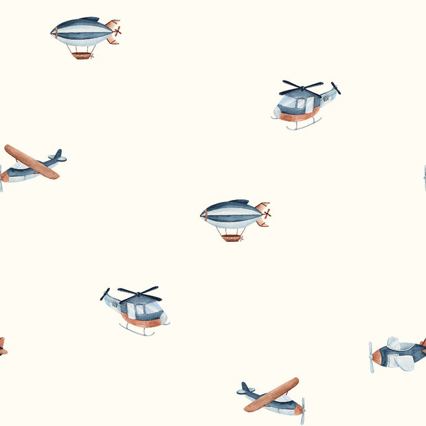 Jersey de Coton GOTS tissu Montgolfière Blanc cassé