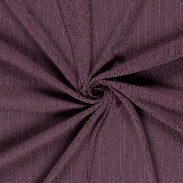 Pointelle tissu Mauve 