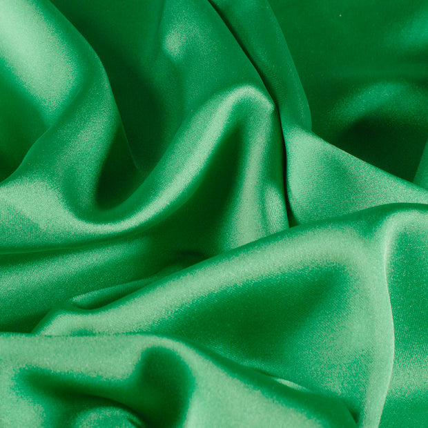 Satin fabric Unicolour Green