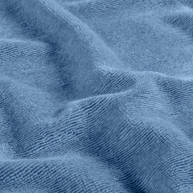 Bambus Fleece fabrik Uni Indigoblau