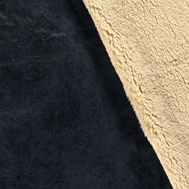 Lammy Coat fabric Unicolour Navy