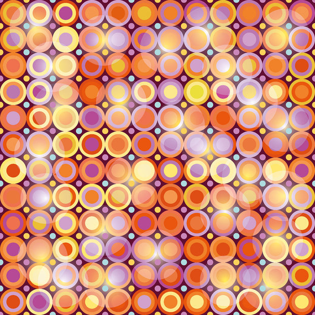 Burlington tissu cercles Orange
