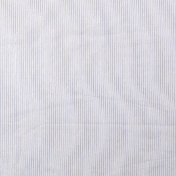 Cotton Poplin fabric Stripes Sky Blue