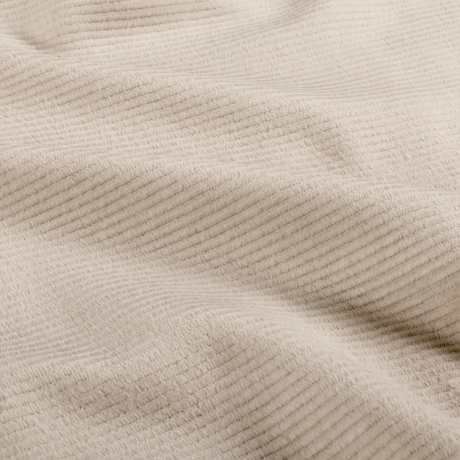 Nicky Velours Rib fabric Unicolour Beige | Wholesale fabrics ...