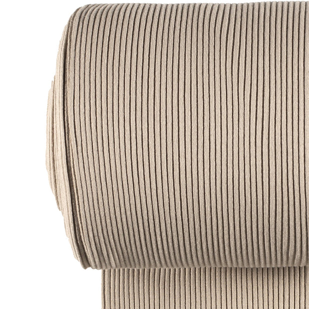 Cuff Material 3x3 rib fabric Unicolour Beige