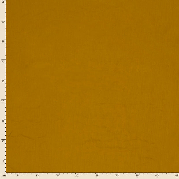Viscose Poplin fabric Unicolour Oker