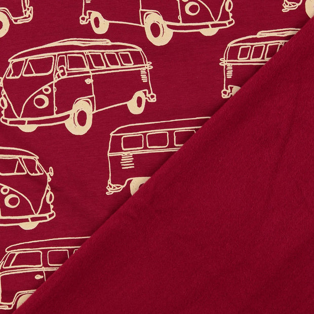  tissu Bordeaux imprimé 