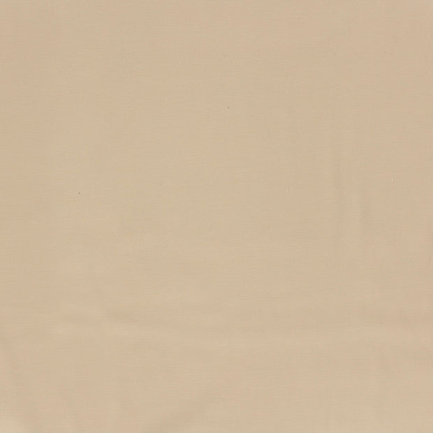 Cotton Satin fabric Beige matte 