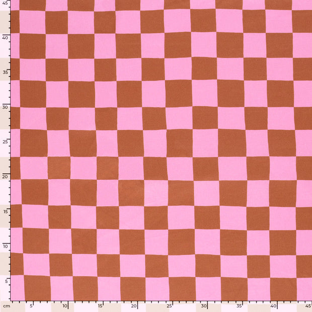 Panama fabric Checks Camel