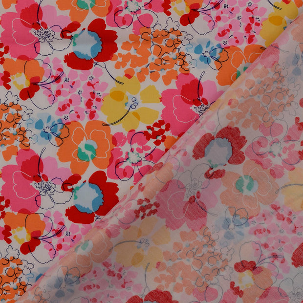  fabric Flowers printed 
