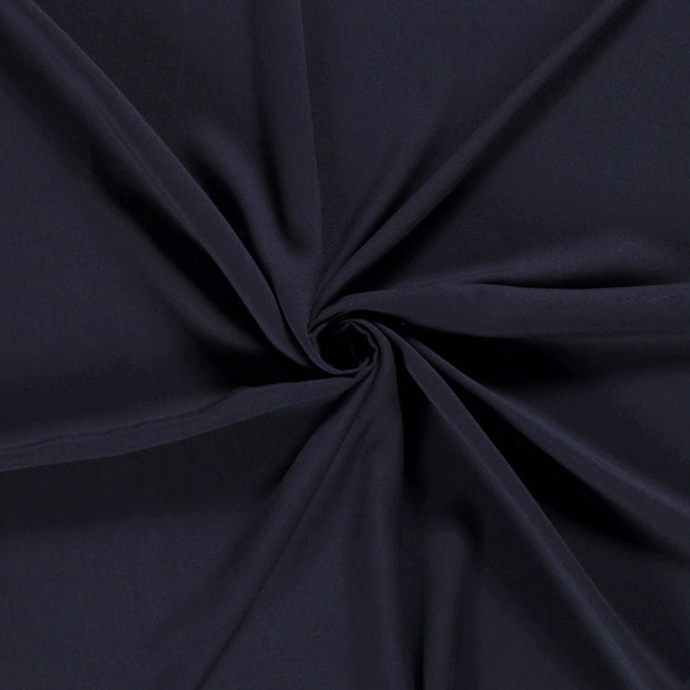 Viscose Poplin stof Marine 