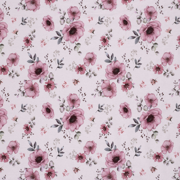 Jersey fabric Optical White soft 