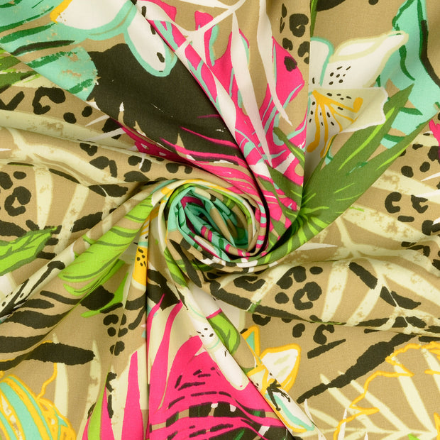 Viscosa Poplin tela Multicolor 