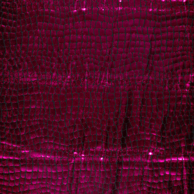 Lamé tissu Fuchsia enduit 