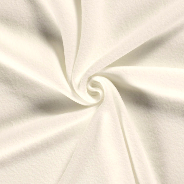 Polaire tissu Unicolore Blanc cassé
