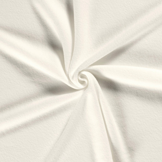 Polar Fleece fabric Off White brushed 