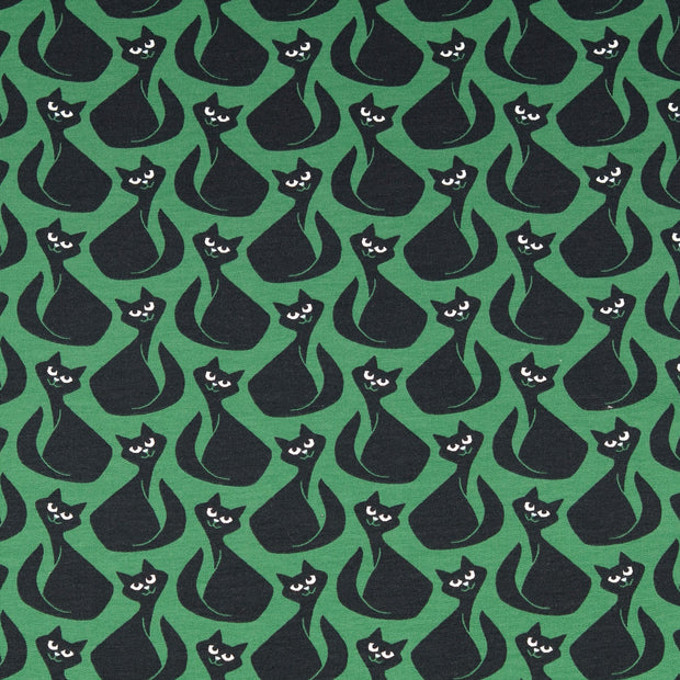 tissu chats Vert