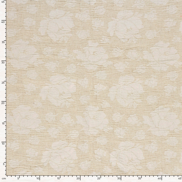  fabric Flowers Beige
