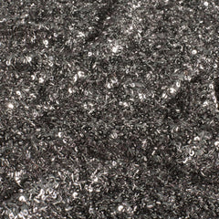 Mesh Paillette Uni Grau