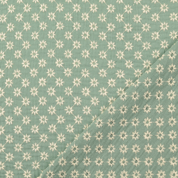 Muslin fabric Dark Mint 