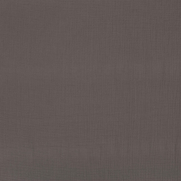 Musselin fabrik Braun-Taupe matt 