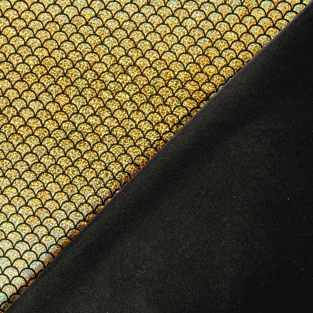 Lamé tela Sirena Oro