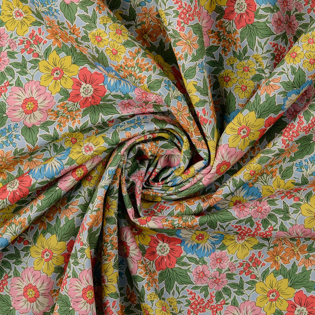 Twill fabric Flowers Multicolor