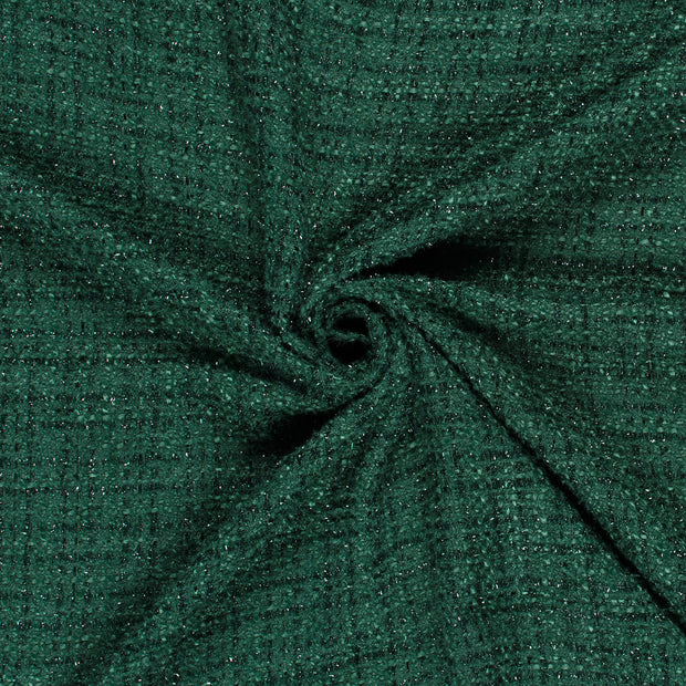 Jacquard tissu Vert foncé Lurex 