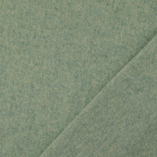 Wool Boucle fabric Mint yarn dyed 