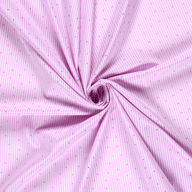 Woven Polyester fabric Light Pink yarn dyed 