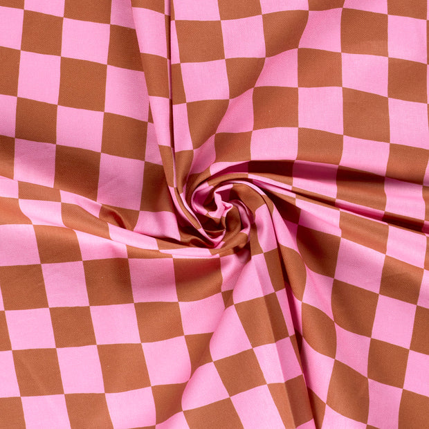 Panama fabric Camel digital printed 