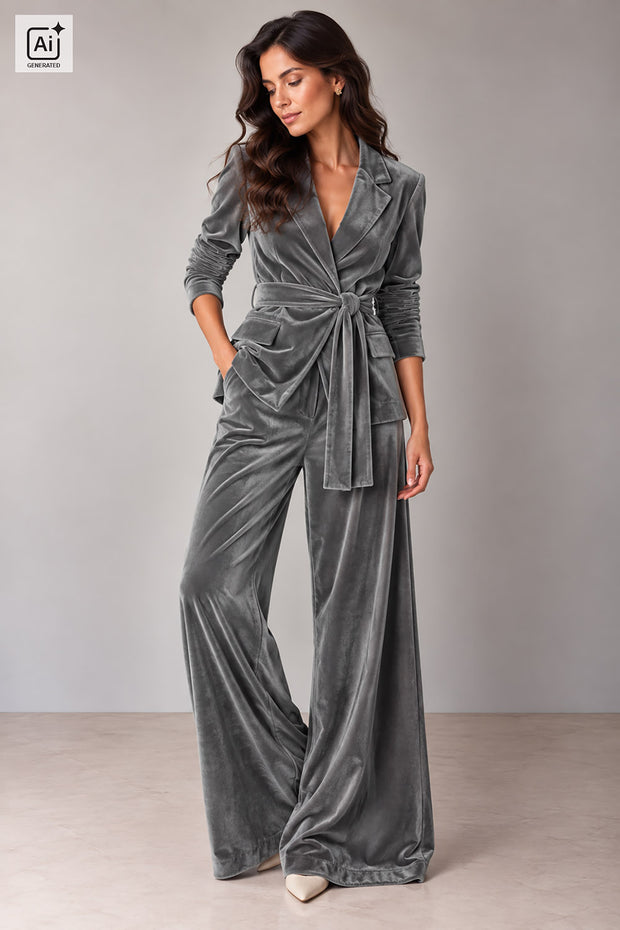 Supersoft Velvet fabric Unicolour Dark Grey