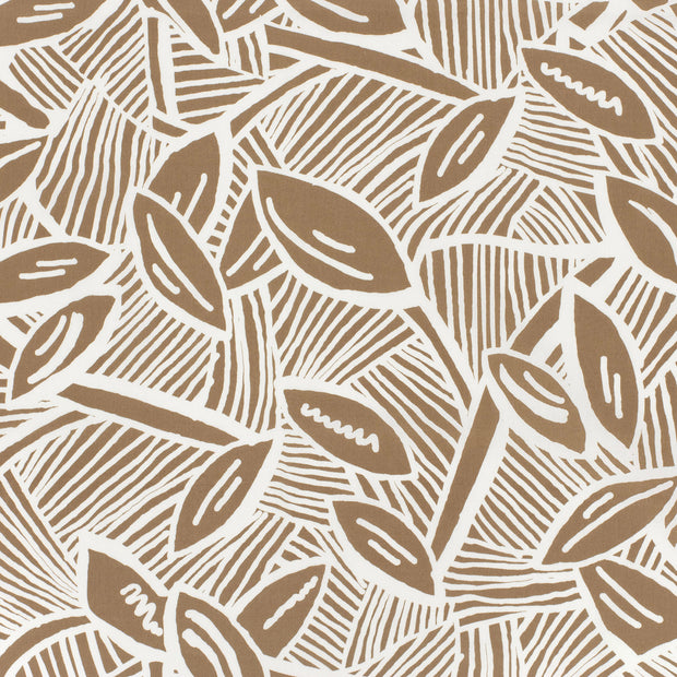Satin de coton tissu Gris taupe mat 