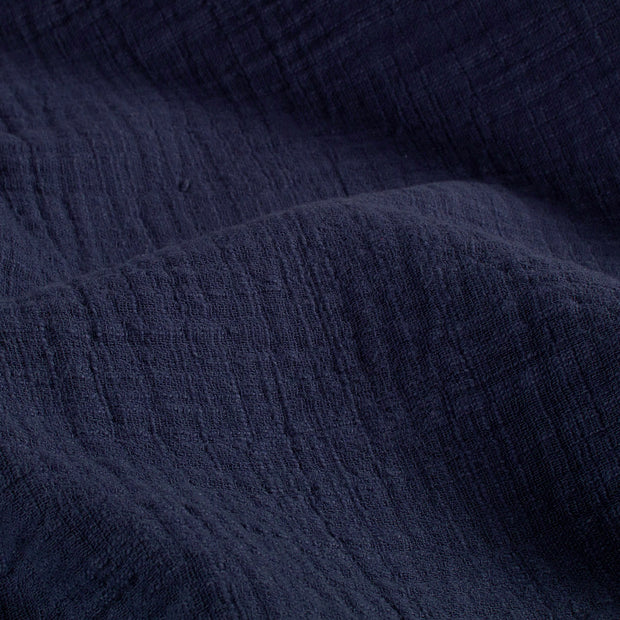 Muselina tela Unicolor Azul acero