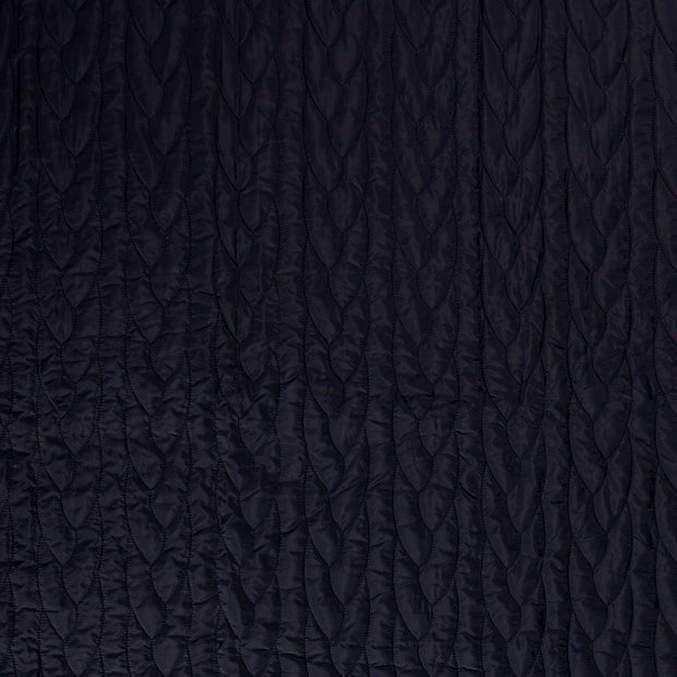 Stepped Lining tissu Bleu Marine légèrement brillant 