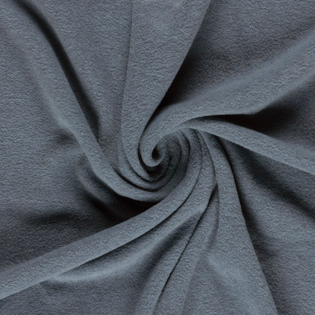 Fleece fabric Steel Blue 