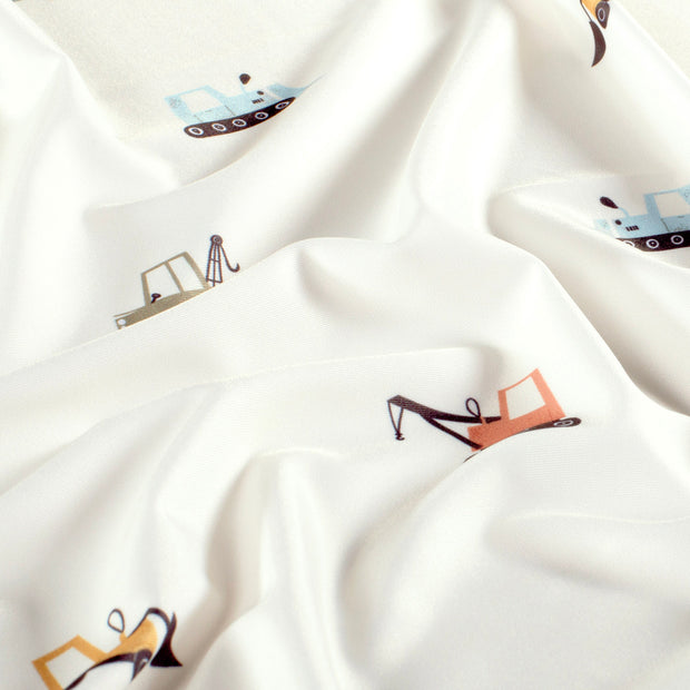 Swimwear Jersey UPF50 Recycled fabric Vehicles Off White
