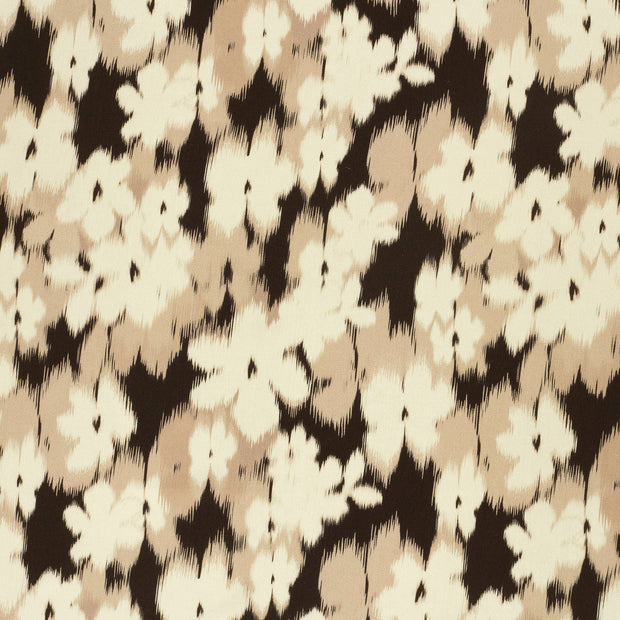 Viscose Satin fabric Black shiny 