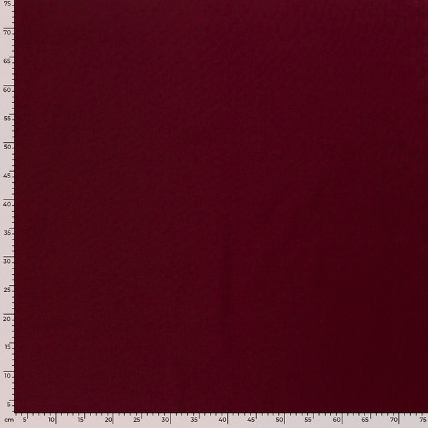 Cretonne fabric Unicolour Bordeaux