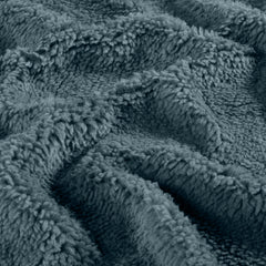 Sherpa Fleece Unicolor Azul acero