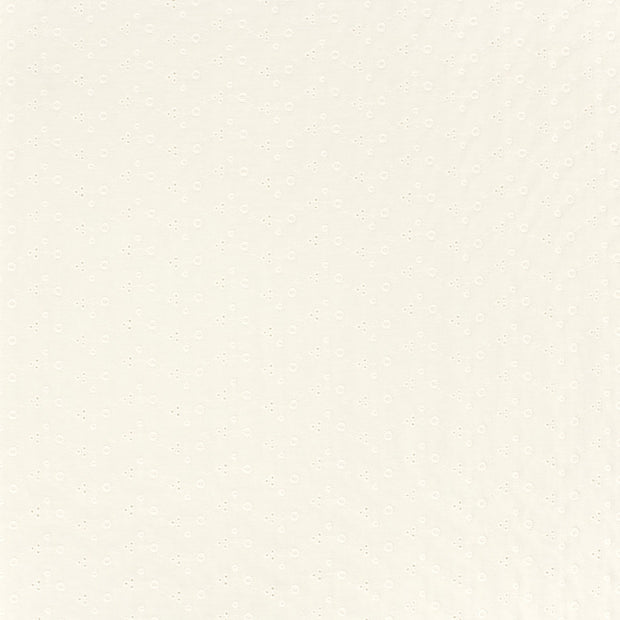 Algodón Popelina tela Blanco roto mate 
