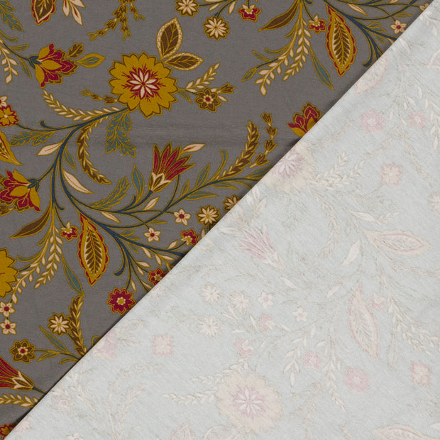 Viscose Vortex Jerséis tela Flores estampado 