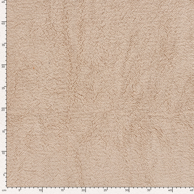 Sherpa Fleece fabric Unicolour Beige