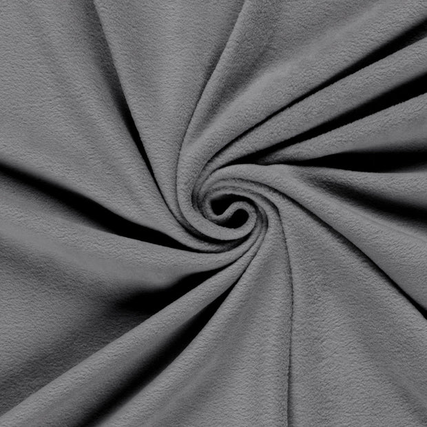 Polar Fleece tela Gris oscuro cepillado 